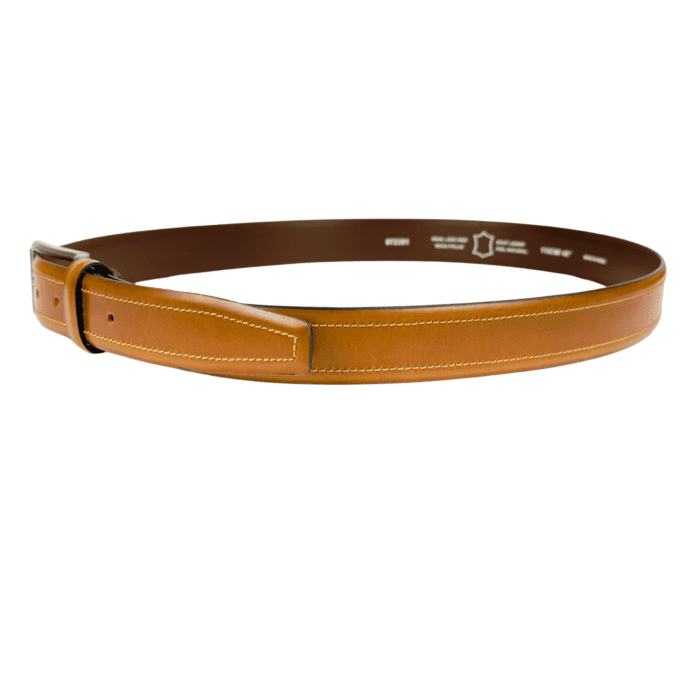 Premium Tan Semi-Formal Chicago Leather Belt for Men – Timeless Style & Durability