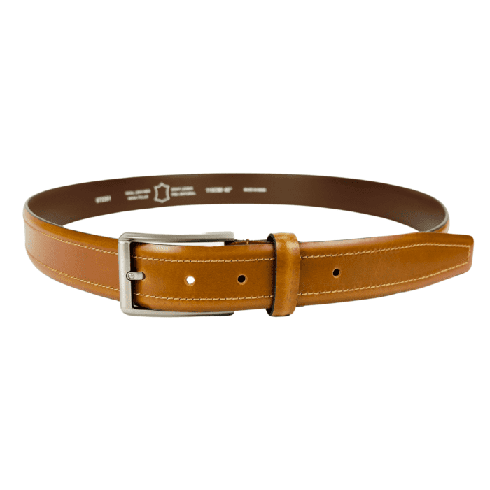 Premium Tan Semi-Formal Chicago Leather Belt for Men – Timeless Style & Durability
