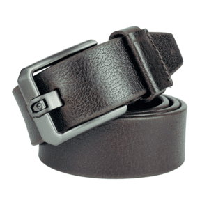 Brown leather belt for men, handcrafted from full-grain leather. Premium quality, stylish design, adjustable fit, eco-friendly materials. Perfect gift for dad