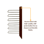Premium Leather Tie & Belt Hanger – Space-Saving Closet Organizer
