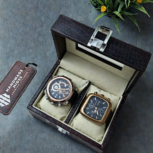Luxury Crocodile Leather Watch Box