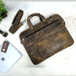 Luxury Leather Messenger Bag