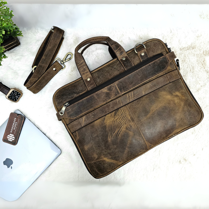 Luxury Leather Messenger Bag