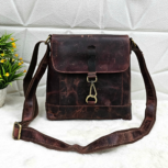 Vintage Brown Leather sling Bag