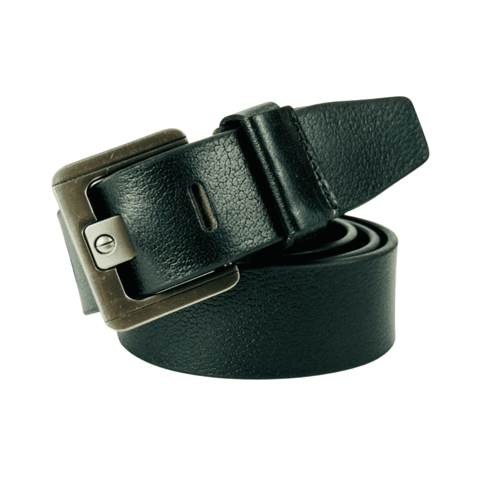 Black Genuine Leather Belt for Men