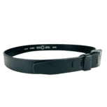 Black leather belt for men, handcrafted from premium full-grain leather with an adjustable metal buckle. Perfect for casual or formal outfits.