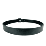 Black leather belt for men, handcrafted from premium full-grain leather with an adjustable metal buckle. Perfect for casual or formal outfits.