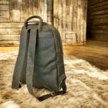 Vintage Brown Leather Backpack with Adjustable Straps