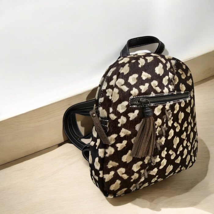 Hair-on Leather Backpack