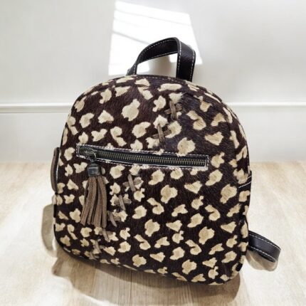 Hair-on Leather Backpack