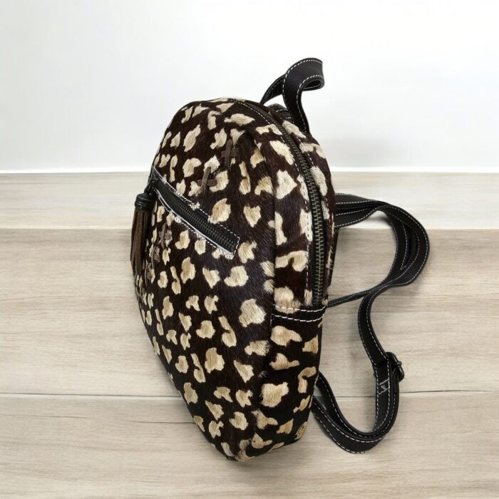 Hair-on Leather Backpack