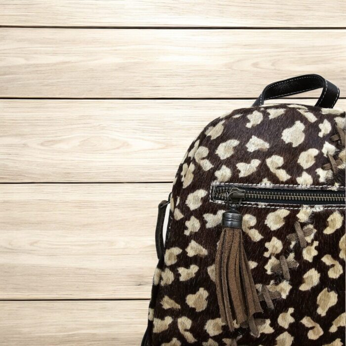 Hair-on Leather Backpack