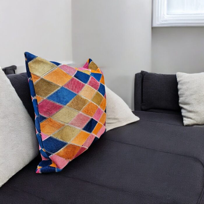 Handmade Leather Cushion Cover
