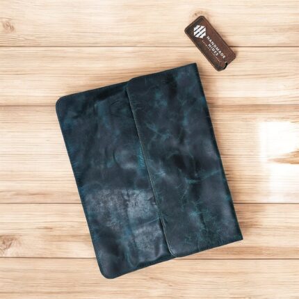 Premium Leather File Folder | Distressed Brown & Black A4 Organizer | Full-Grain Resume Holder for Office, Students, Lawyers