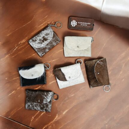 Hair-On Leather Keychains