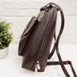 Handmade Dark Brown Leather Backpack with a classic, elegant design and durable straps