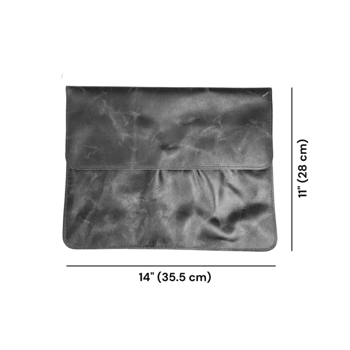 Handmade Leather File Folder | Distressed Brown & Black A4 Organizer | Full-Grain Resume Holder for Office, Students, Lawyers