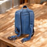 Luxury handmade full-grain leather backpack with ergonomic adjustable straps