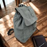 Premium handmade grey leather backpack with spacious compartments, adjustable strap, and multiple pockets. Perfect for work, travel, or daily use.