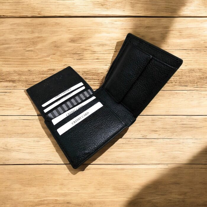 Handmade black leather gift set