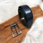 Handmade black leather gift set