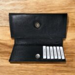 Handmade black leather gift set