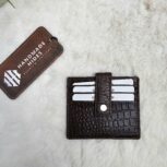 Crocodile Leather Card Holders – Set of 2 Slim Wallets