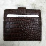 Crocodile Leather Card Holders – Set of 2 Slim Wallets