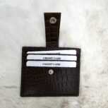 Crocodile Leather Card Holders – Set of 2 Slim Wallets