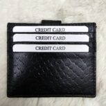 Crocodile Leather Card Holders – Set of 2 Slim Wallets