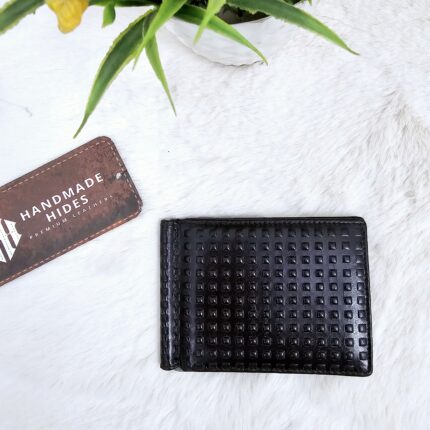 Premium Leather Money Clip Wallet – Handmade Slim RFID Bifold for Men