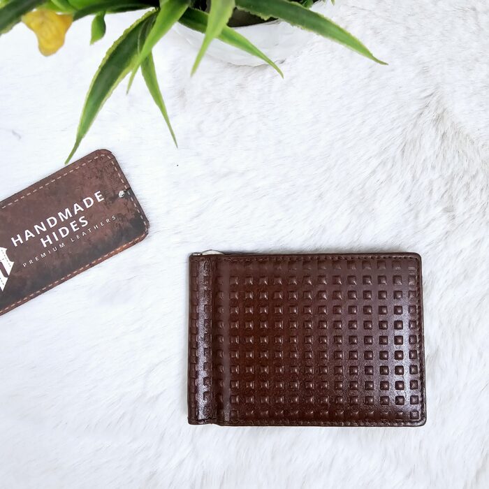 Premium Leather Money Clip Wallet – Handmade Slim RFID Bifold for Men