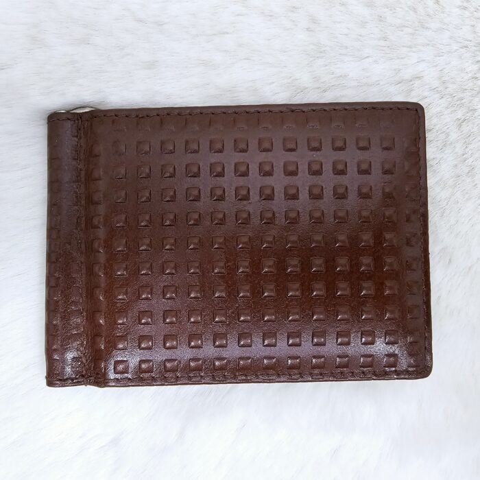Premium Leather Money Clip Wallet – Handmade Slim RFID Bifold for Men