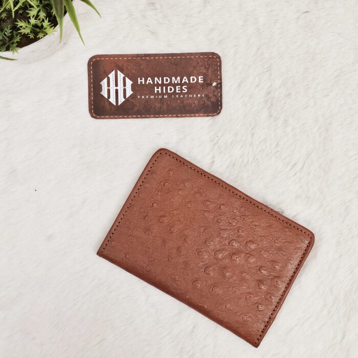 Handmade genuine leather bifold wallet for men