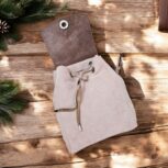 Handcrafted Peach Leather Crossbody Bag – Genuine Leather, Spacious and Stylish