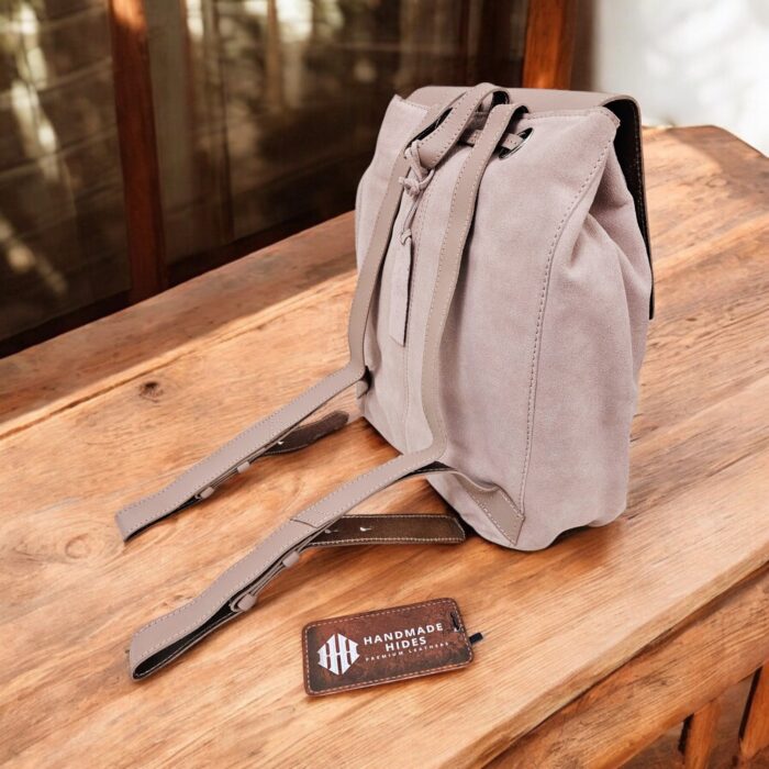 Handcrafted Peach Leather Crossbody Bag – Genuine Leather, Spacious and Stylish
