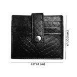 Crocodile Leather Card Holders – Set of 2 Slim Wallets