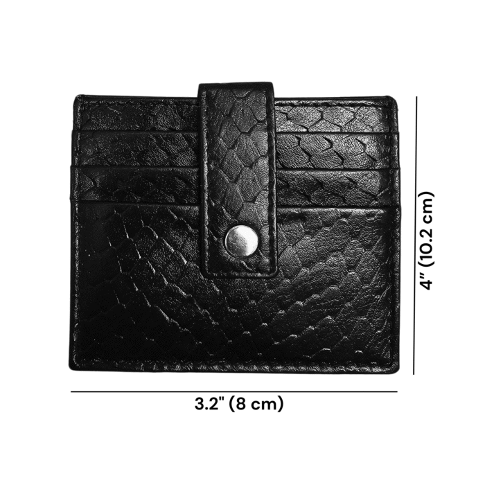 Crocodile Leather Card Holders – Set of 2 Slim Wallets